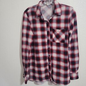 Eden & Olivia plaid top size small